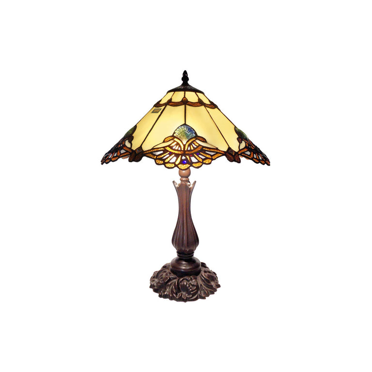 Benita Tiffany Table Lamp Beige - TL-161072B-KG