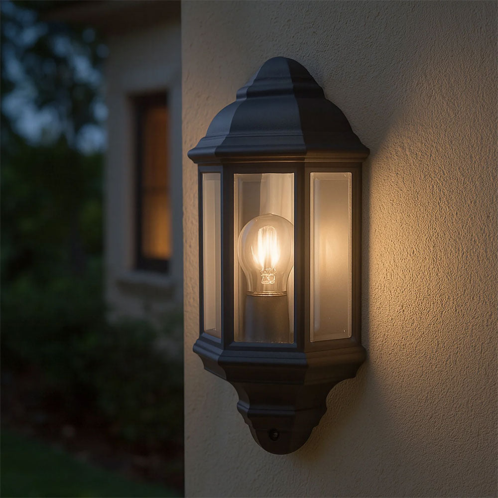 Avara Outdoor Wall Sconce Black - LLOL040BK