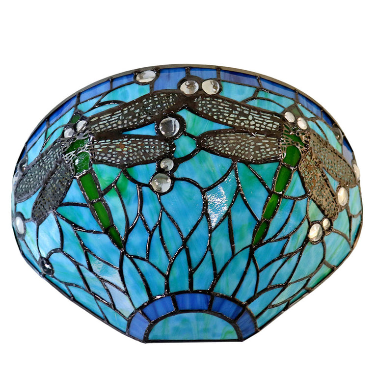 Sylvia Dragonfly Tiffany Wall Light - TL-W12595A