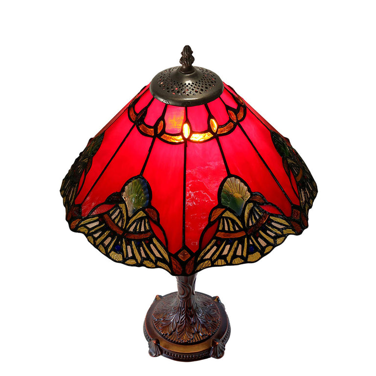 Benita Tiffany Table Lamp Red - TL-141072R-N032