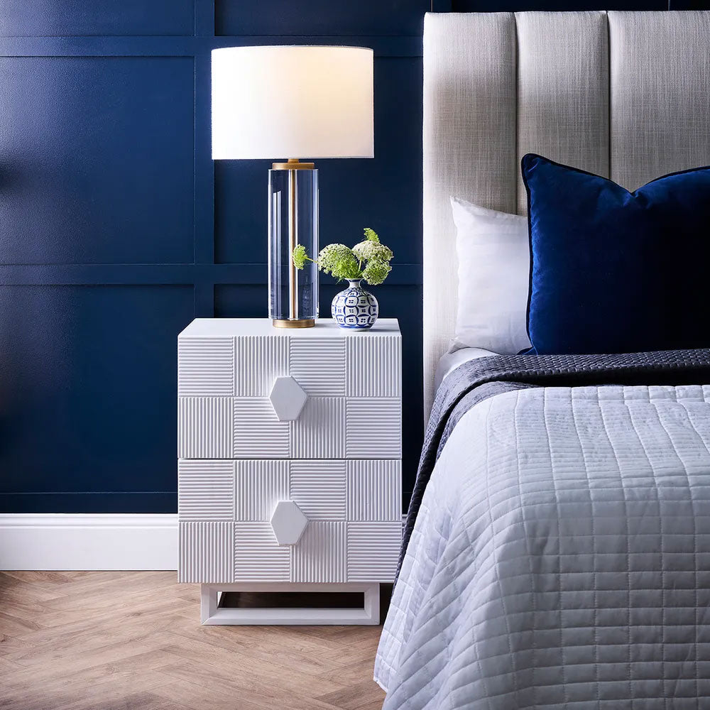 Alton Bedside Table Small White - 33278