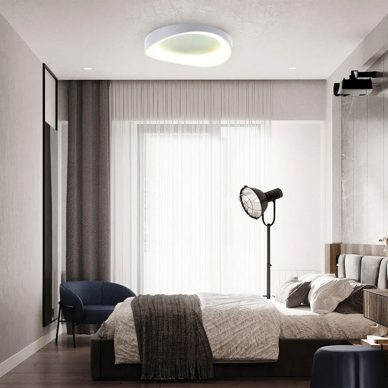 Hayley CCT LED Small Ceiling Light White - LL002CL131SW