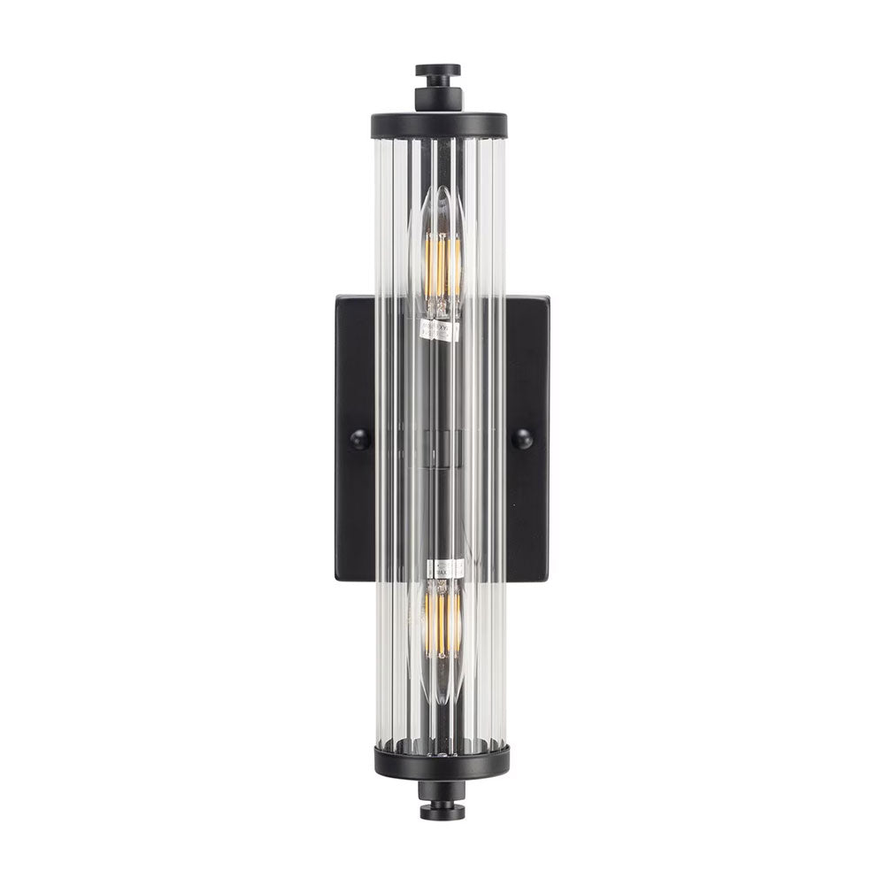 Rockford 2 Light Wall Light Matt Black - LOI1001589