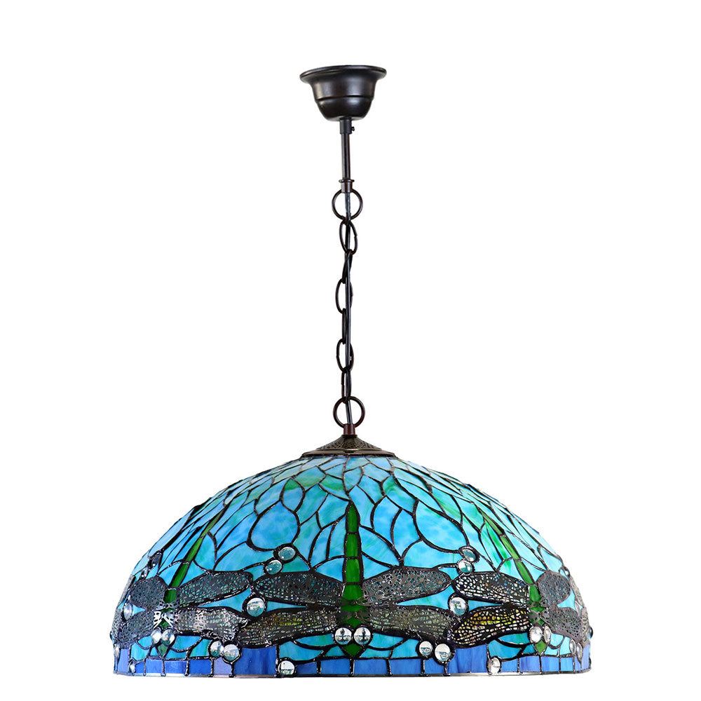 Sylvia Dragonfly Tiffany Hanging Pendant - HL-20595A-3CD