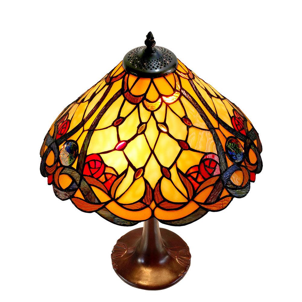 Paloma Tiffany Table Lamp Amber - TL-1611495A-N04