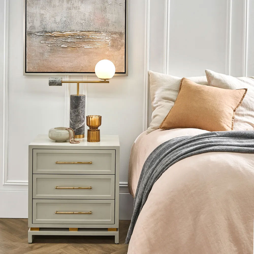Zamora Marble Table Lamp Grey - 12415