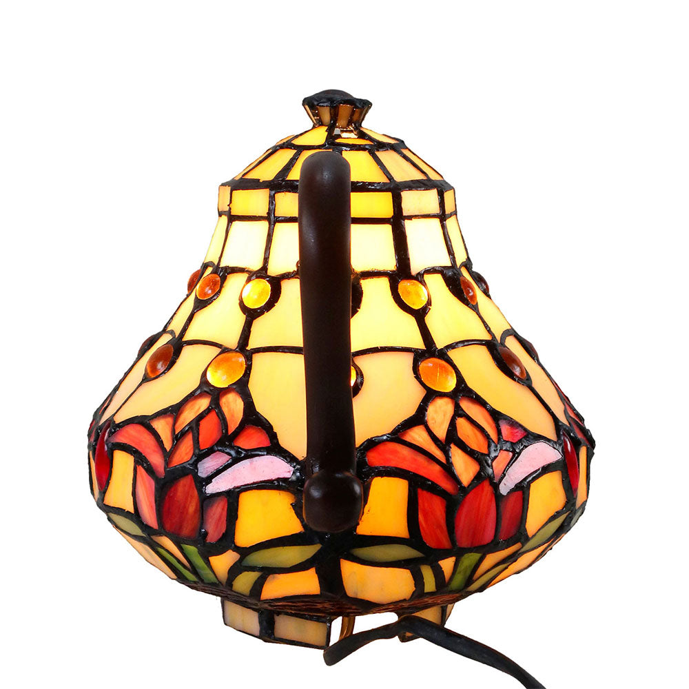 Tulip Tiffany Teapot Leadlight Table Lamp - TL-Q07235
