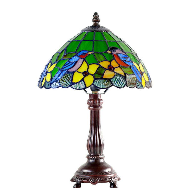 Elara Bluebird Tiffany Table Lamp Small - TL-102341-615S