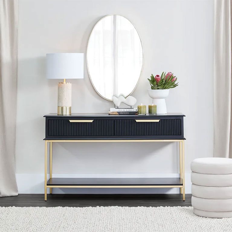 Aimee Small Console Table Black - 33032