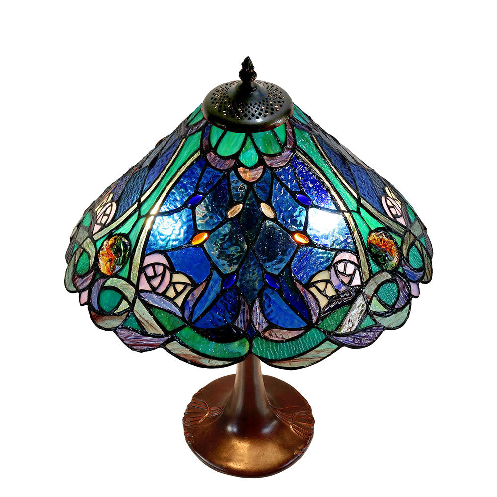 Paloma Tiffany Table Lamp Blue - TL-1611495-N040