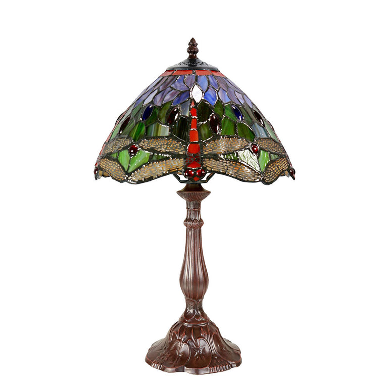 Dragonia Tiffany Table Lamp Red - TL-S102-SET