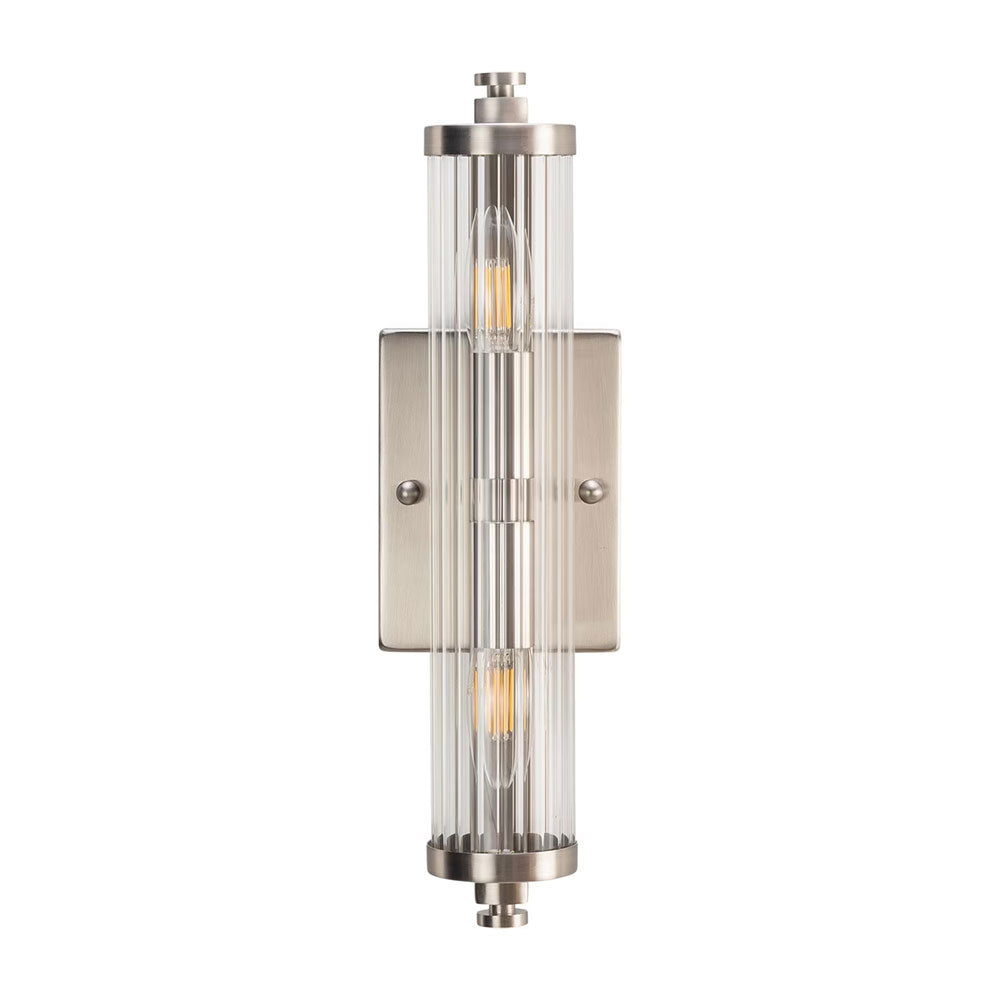 Rockford 2 Light Wall Light Brushed Nickel - LOI1001613