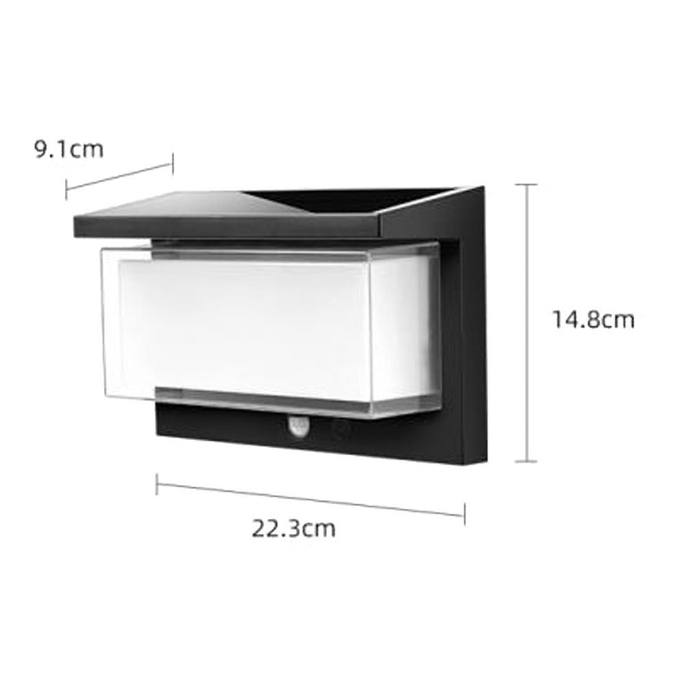 Decorative Wall Light With PIR Cool White - SLDWL0010-CW