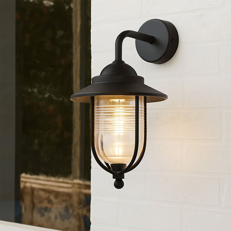Elvo Outdoor Wall Light Black - LLOL011BK