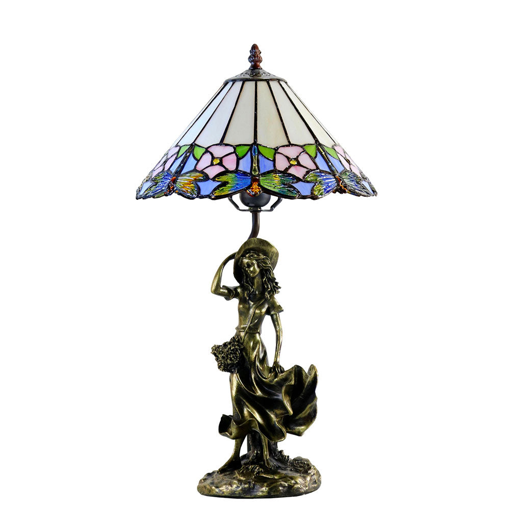 Delia Tiffany Figurine Table Lamp - TL-1272-1379
