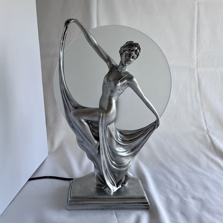 Art Deco Table Lamp Silver - TL-6U