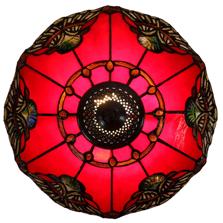 Benita Tiffany Table Lamp Red - TL-141072R-N032