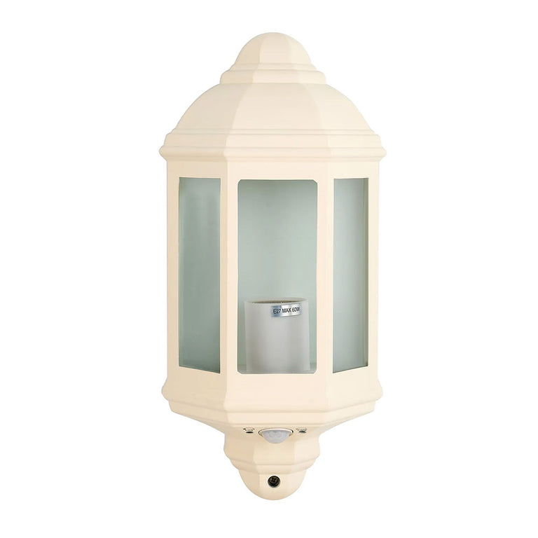 Avara Outdoor Wall Sconce With Sensor Beige - LLOL041BE