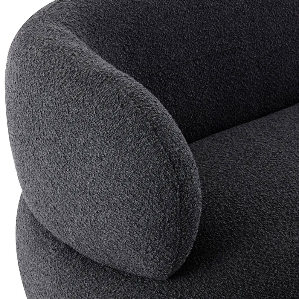 Greenwich 3 Seater Sofa Black Onyx Boucle - 33225
