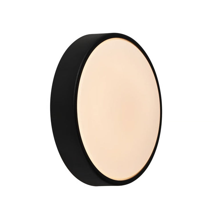 Oliver Round LED Wall Light Black - 2218261003