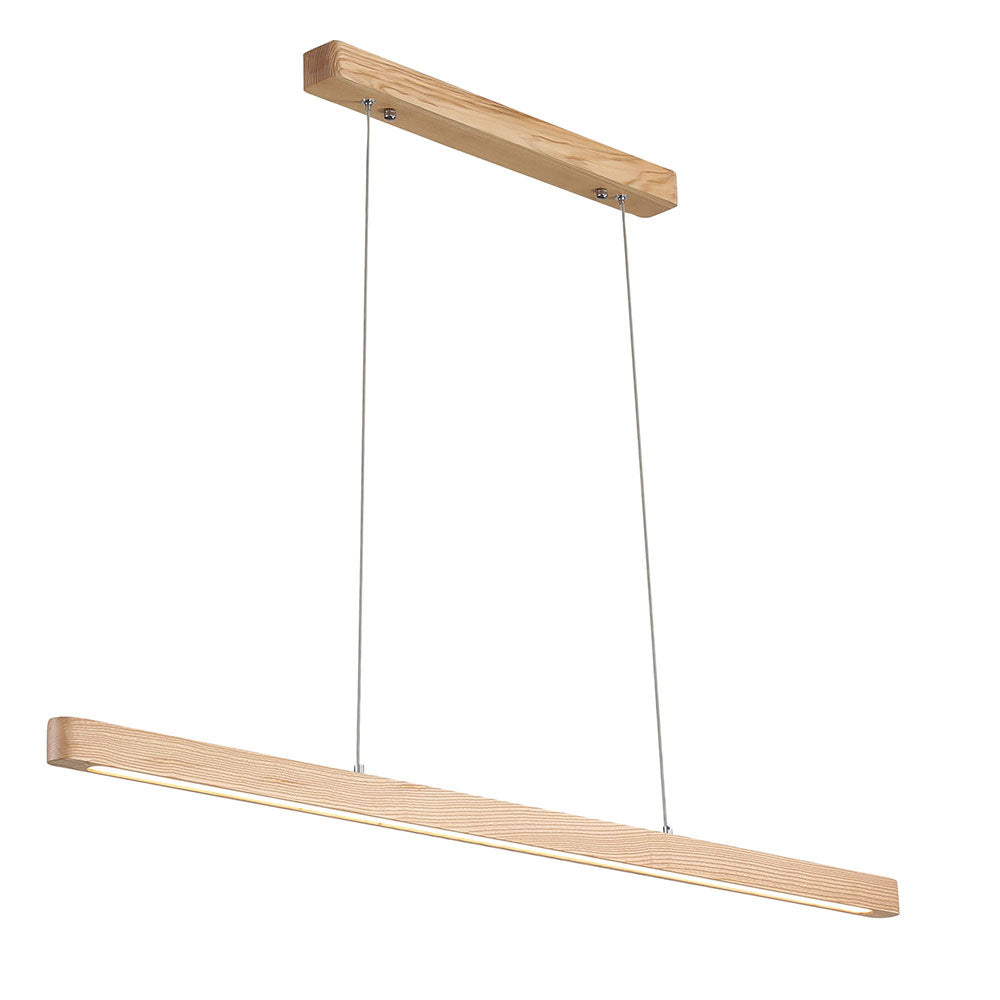 Alpha 150 LED Linear Pendant Ash Wood / Tri-Colour - OL60690/1500