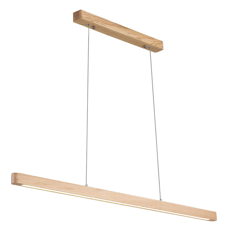 Alpha 150 LED Linear Pendant Ash Wood / Tri-Colour - OL60690/1500