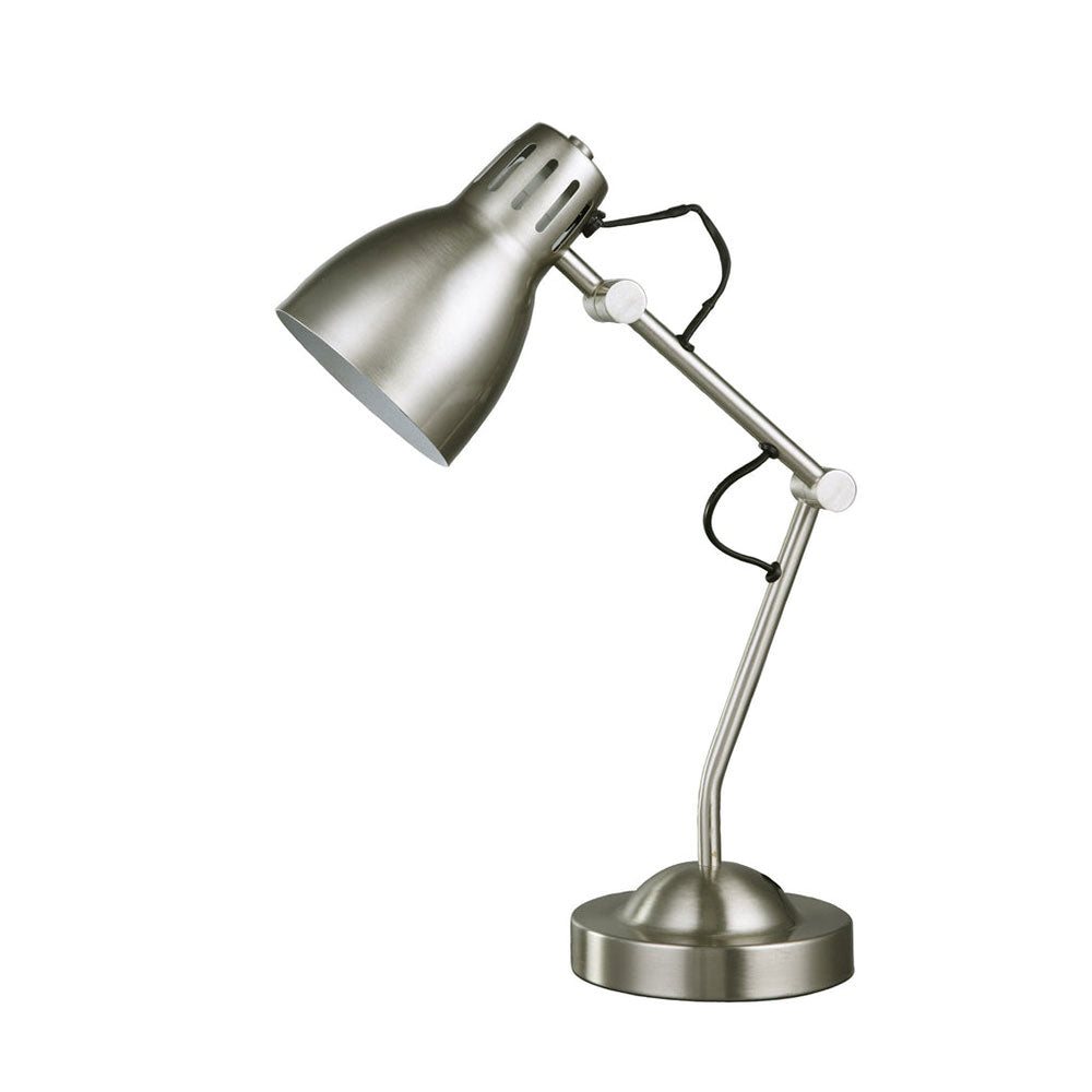 Nord Metal Table Lamp Satin Chrome - LL-27-0237SC