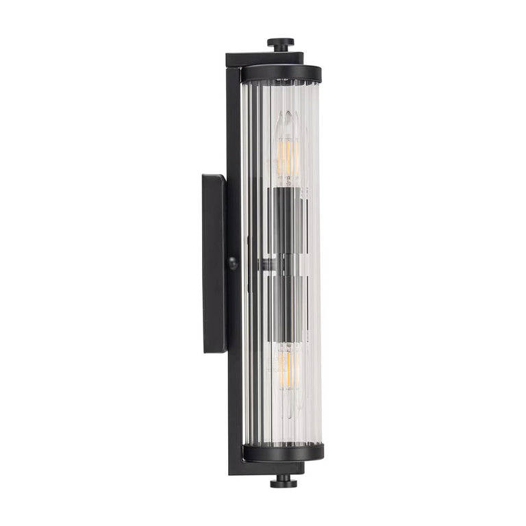 Rockford 2 Light Wall Light Matt Black - LOI1001589