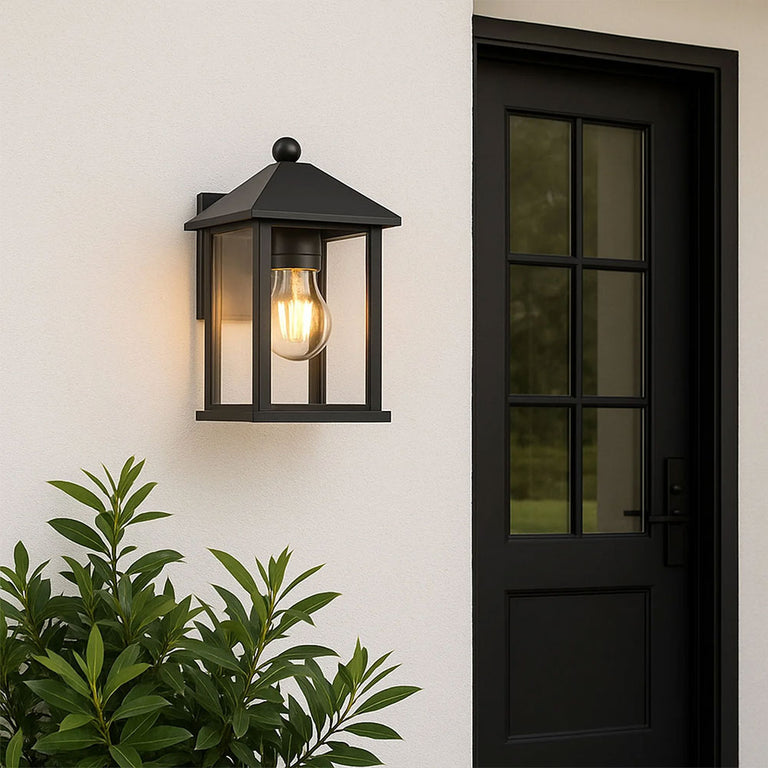 Thano Outdoor Wall Light Black - LLOL015