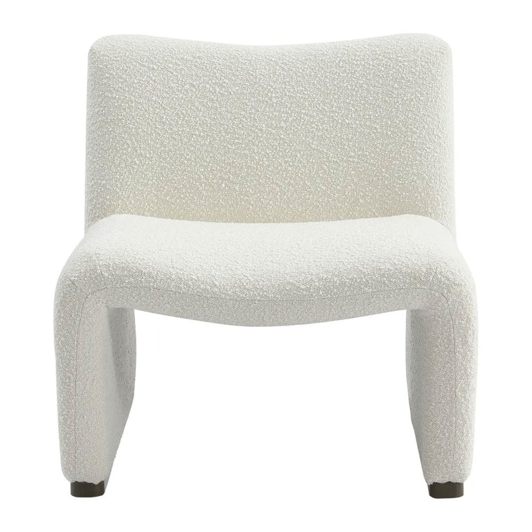 Beau Occasional Chair White Boucle - 33072