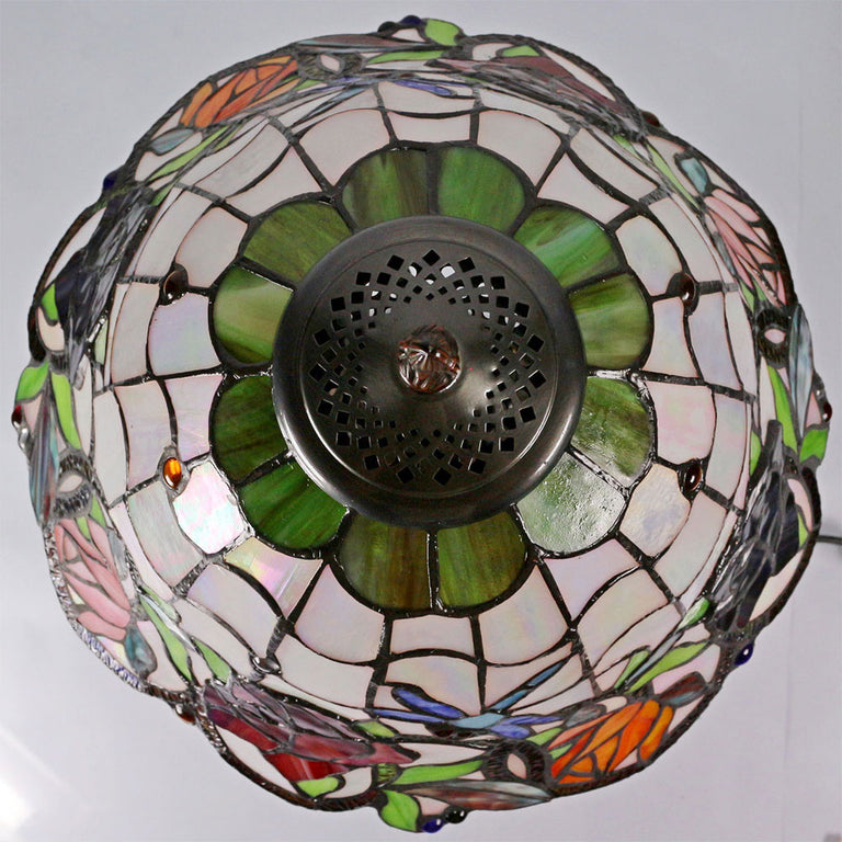 Rose & Dragonfly Tiffany Table Lamp Large - TL-16809-KG