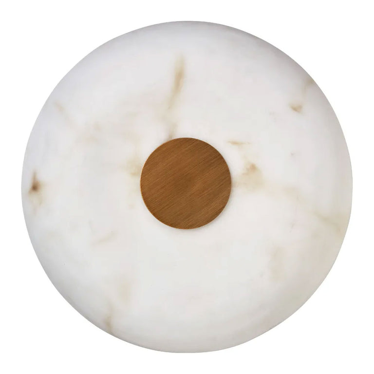 Zurich Pendant Brass / White - 20864