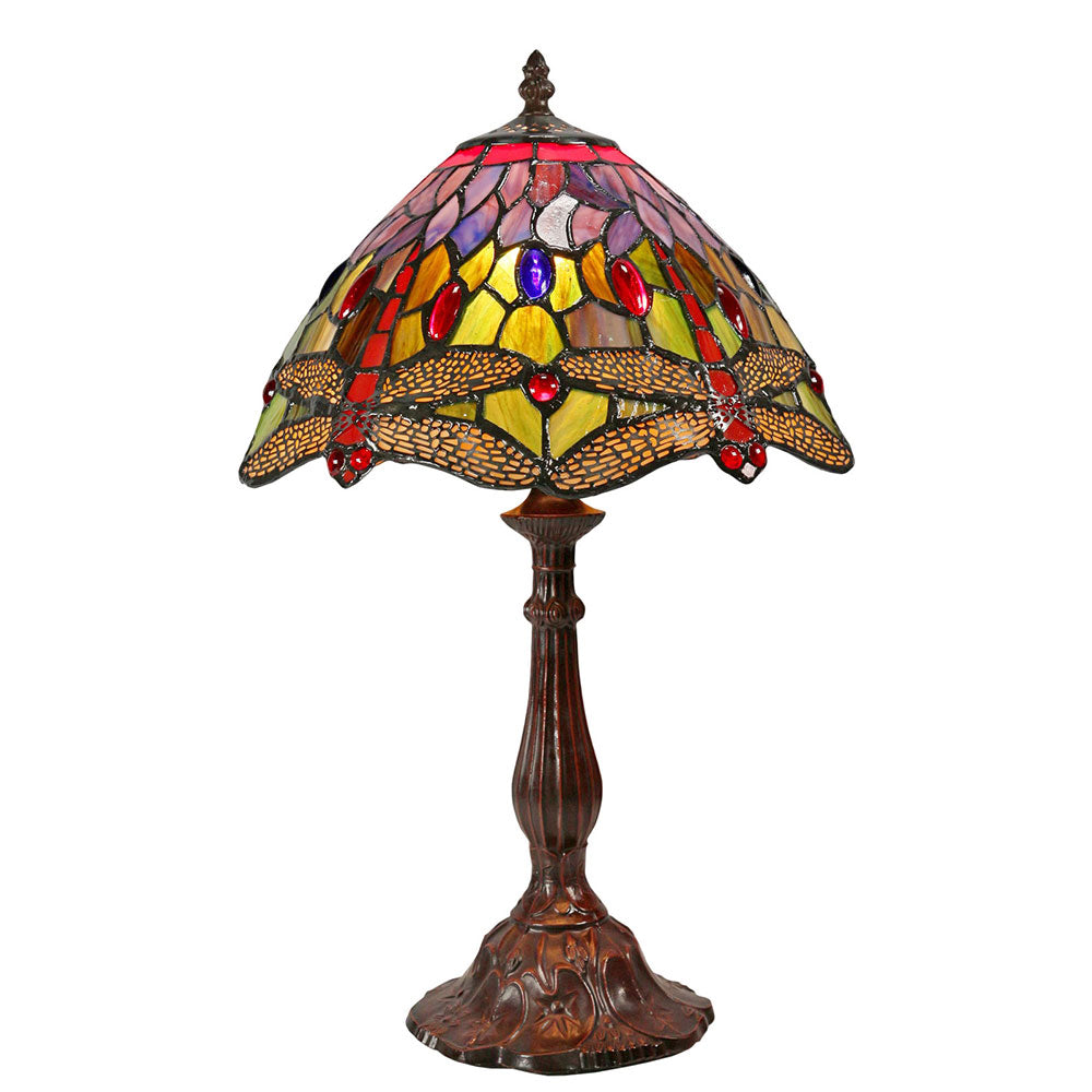 Dragonia Tiffany Table Lamp Red - TL-S102-SET