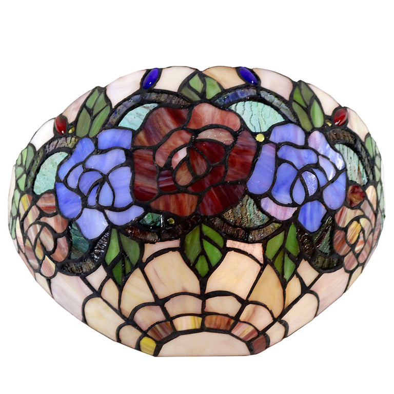 Red Rose Tiffany Wall Lamp - TL-W123065