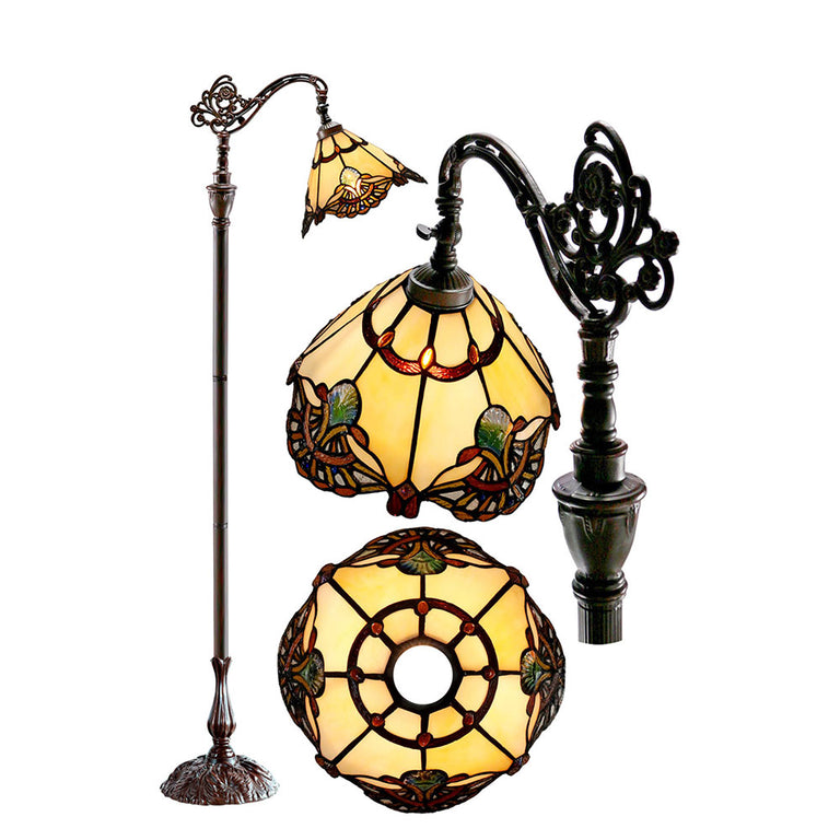 Benita Tiffany Floor Lamp Beige - TL-121072B-FLKG