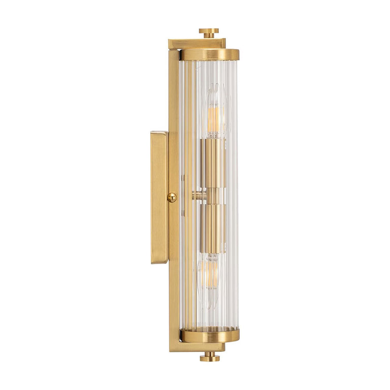 Rockford 2 Light Wall Light Satin Brass - LOI1001588