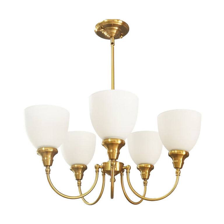 Benson Upwards 5 Light Pendant Satin Brass - LOI1001584