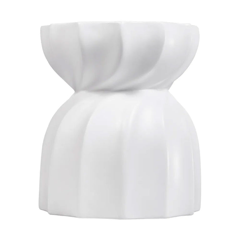 Swirl Concrete Stool White - 33125