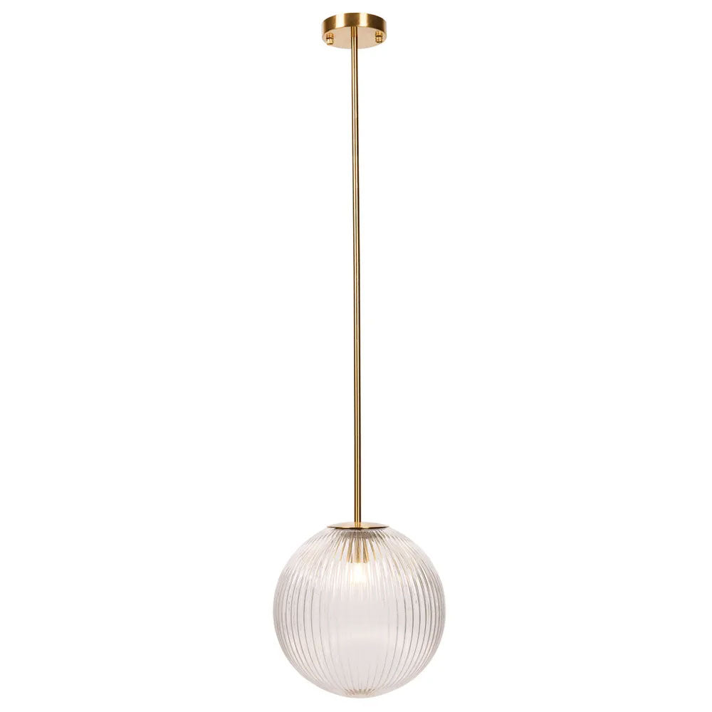Baden Pendant Large Antique Brass / Clear - 20872