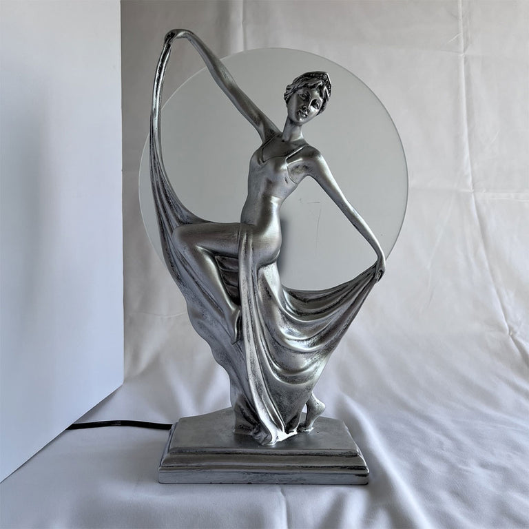 Art Deco Table Lamp Silver - TL-6U