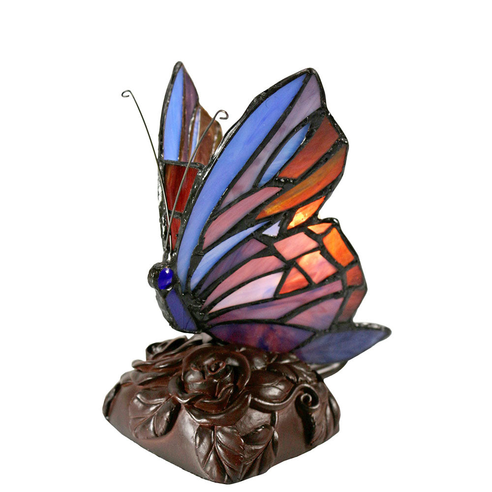 Butterfly Tiffany Table Lamp Purple - TL-818-PB