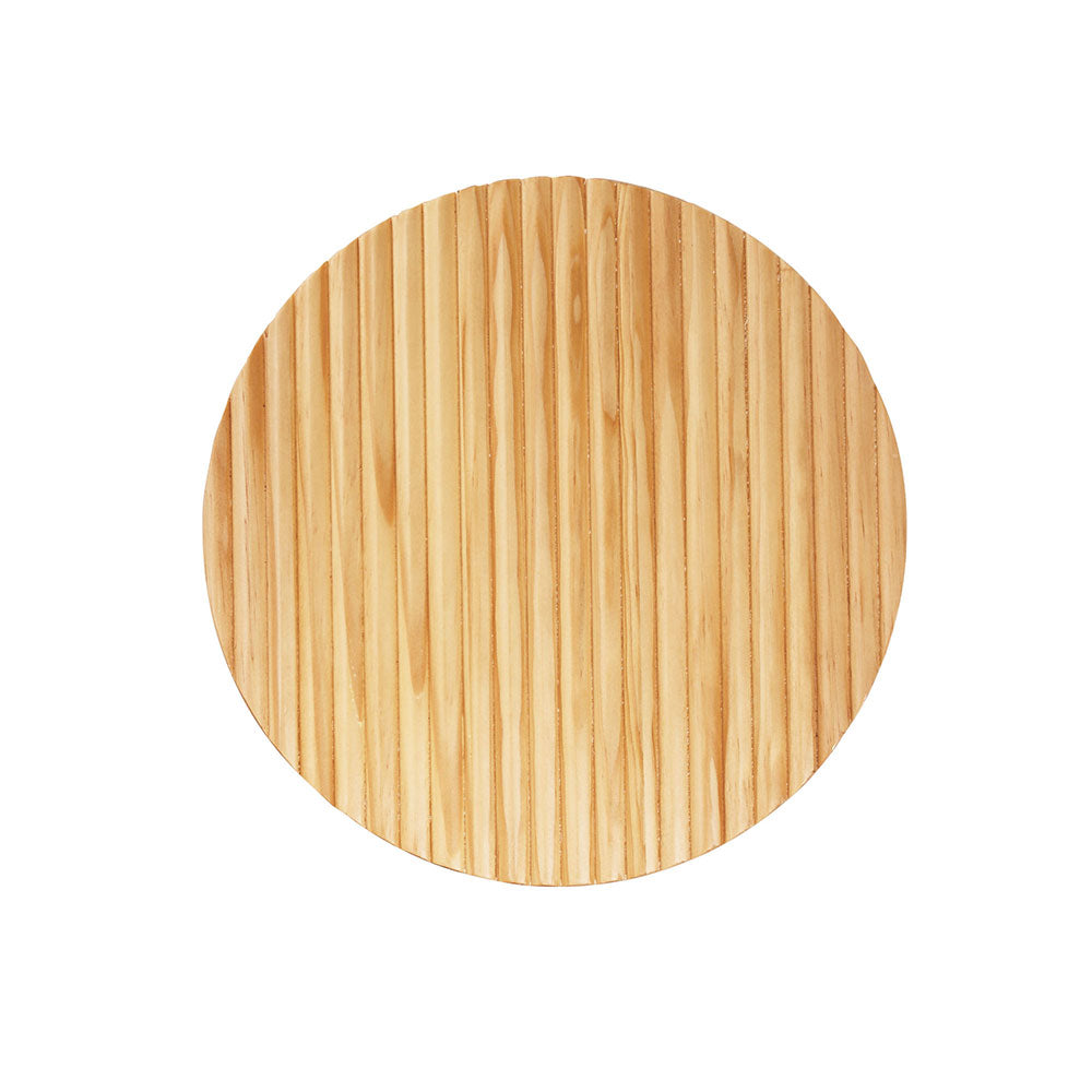 Dot.25 14W LED Dimmable Wall Light Scalloped Wood Natural / Tri-Colour - OL53201/25SW