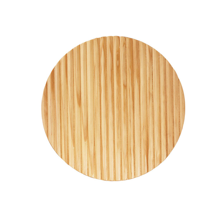 Dot.25 14W LED Dimmable Wall Light Scalloped Wood Natural / Tri-Colour - OL53201/25SW
