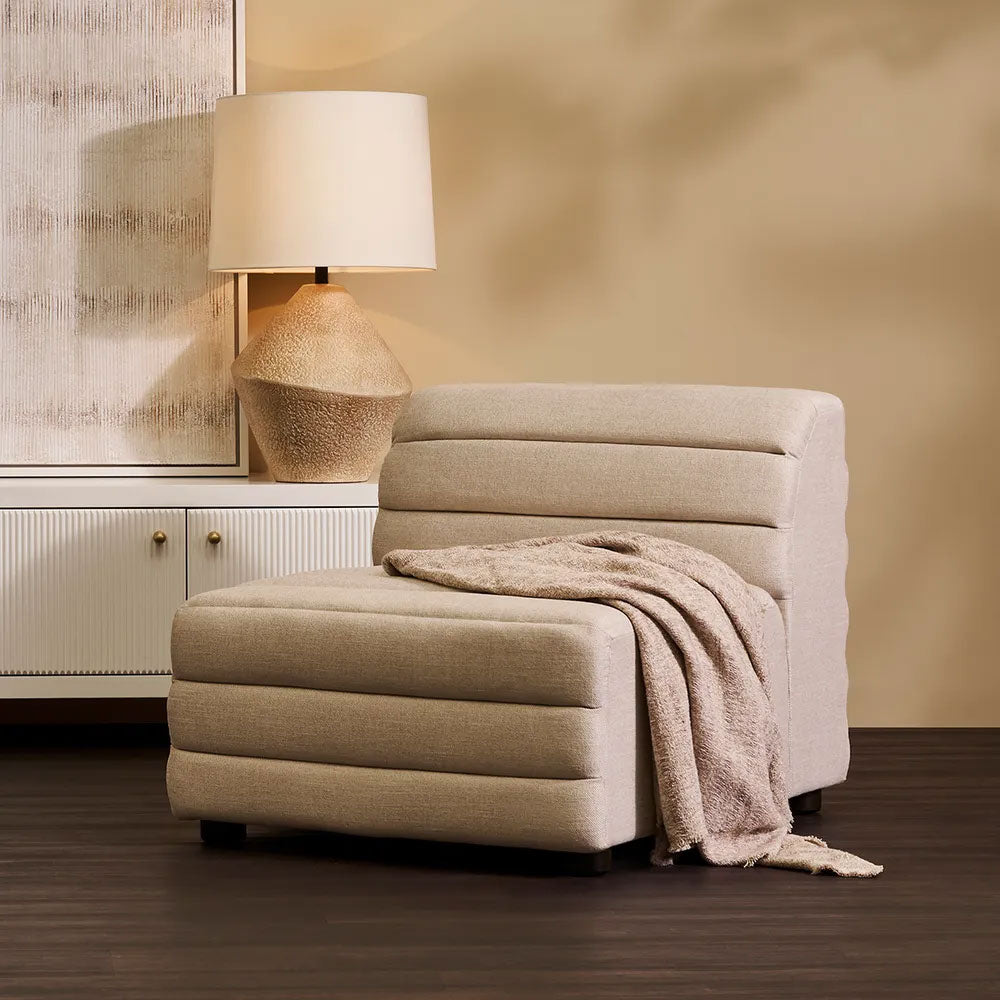 Cordoba Table Lamp Sand / White - 12463