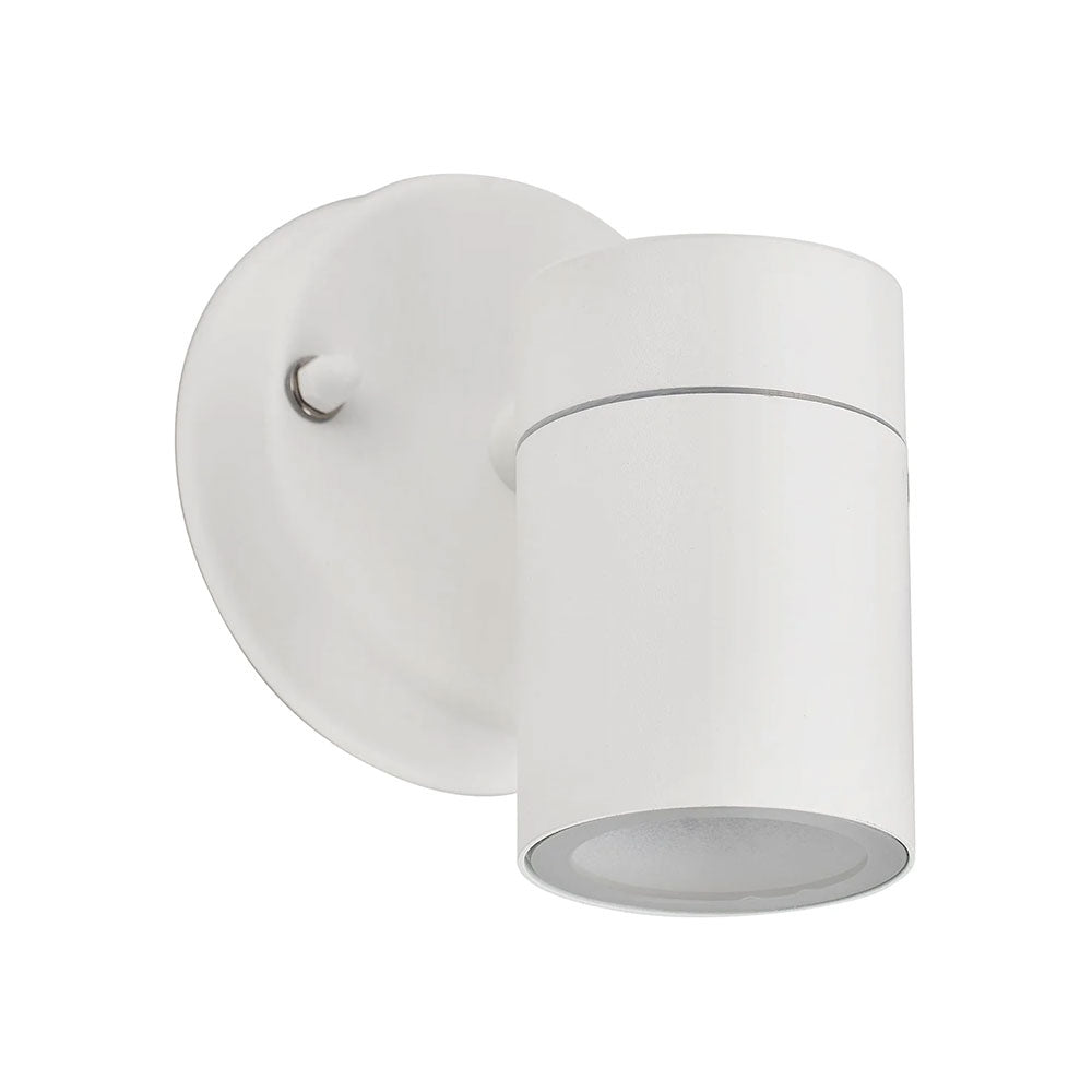 Zyven Fixed Single LED Outdoor Wall Light White / Tri-Colour - LLOL034W