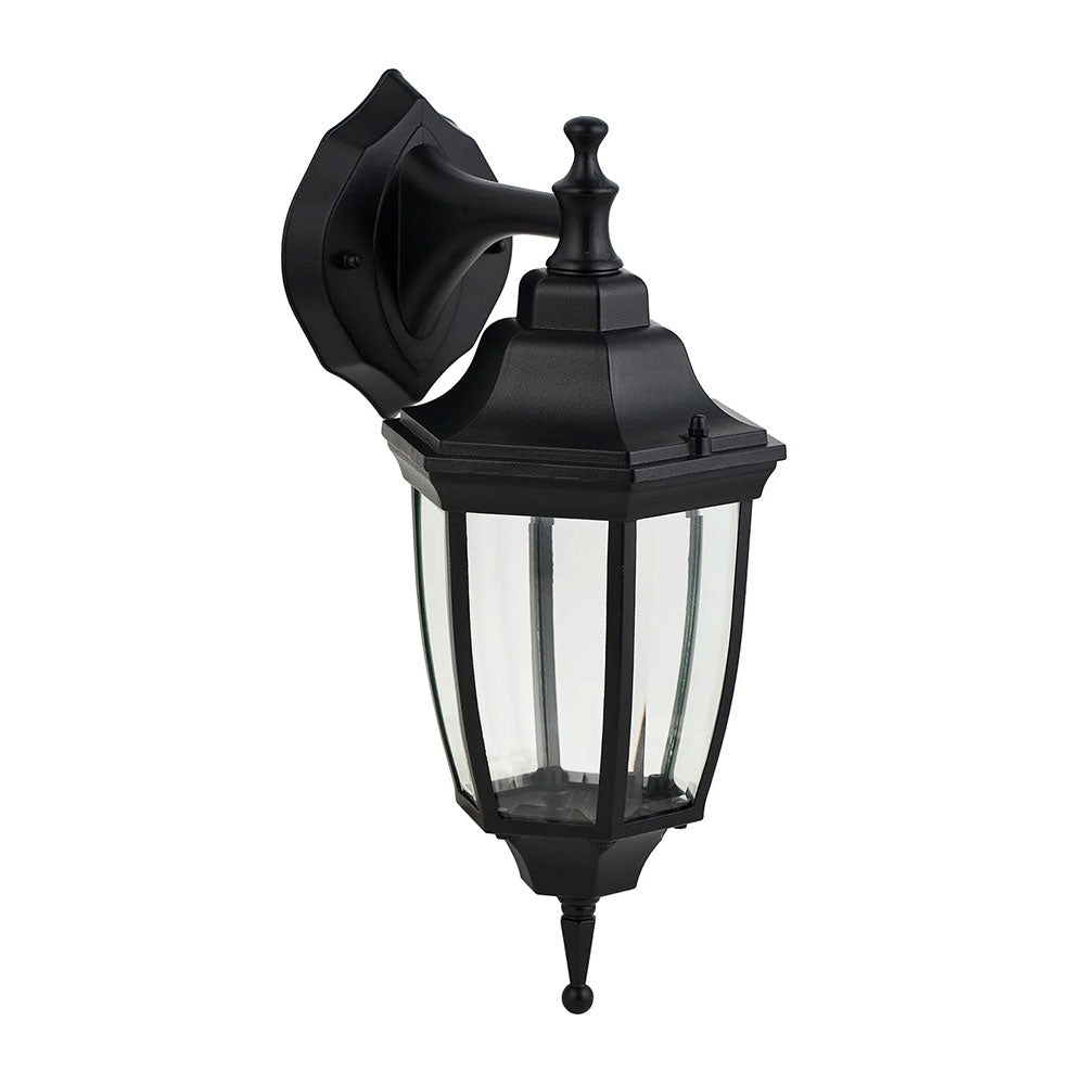 Lunor Down Outdoor Wall Light Black - LLOL030BK
