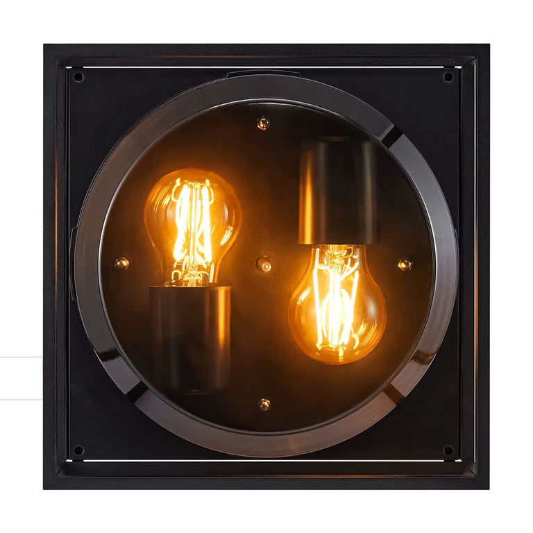 Griffin 2 Light Ceiling Light Smoked - 2218126047