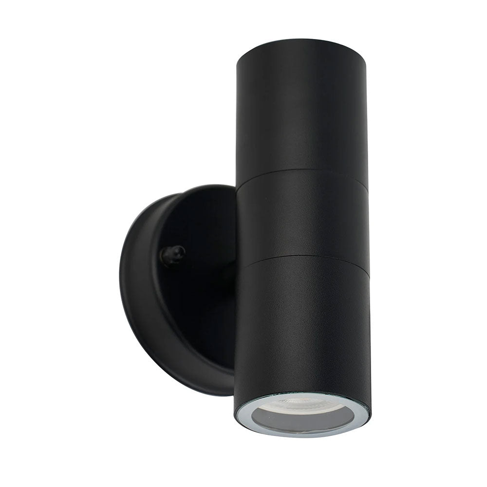 Zyven 2 Light Up and Down LED Outdoor Wall Light Black / Tri-Colour - LLOL033BK