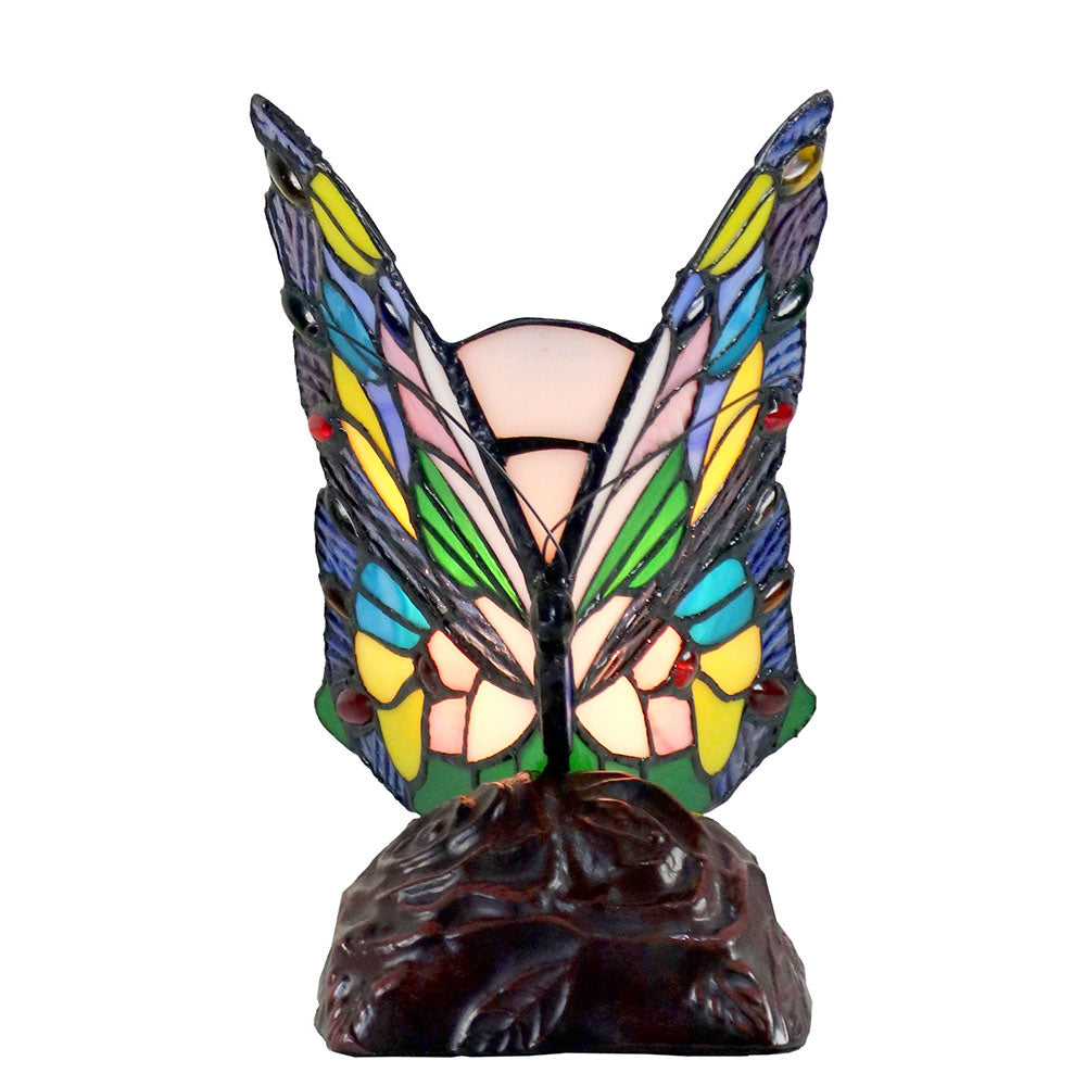 Butterfly Fiesta Tiffany Accent Table Lamp - TL-081217