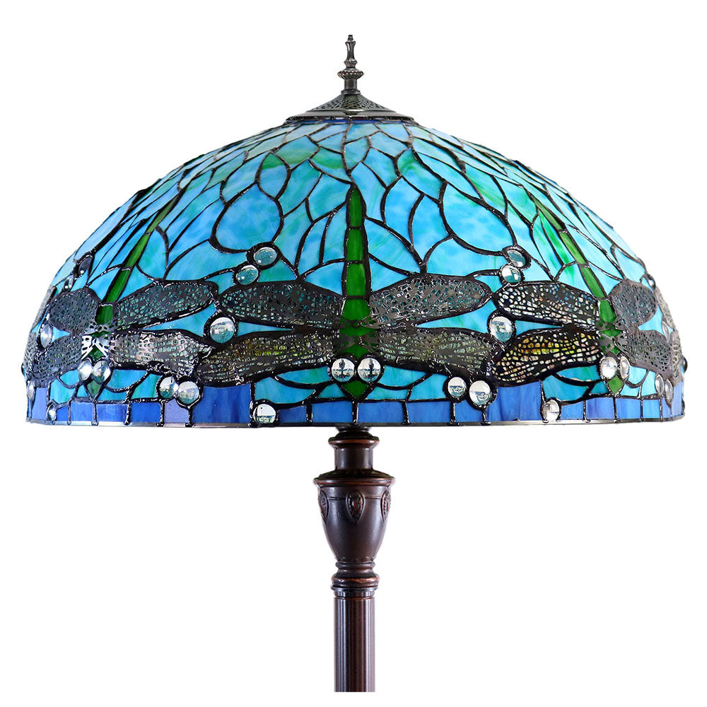 Sylvia Dragonfly Tiffany Floor Lamp - TL-F20595A-KG